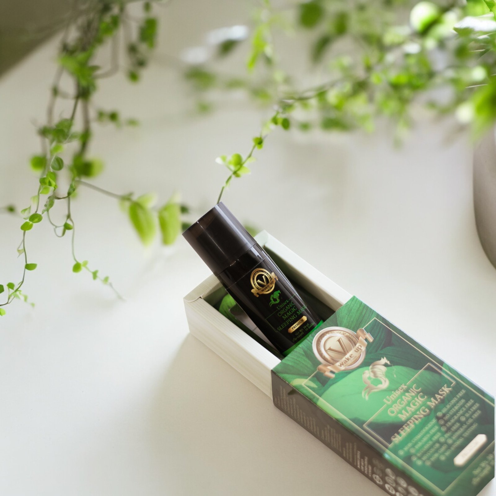 V WAKE UP Unisex Magic Sleeping Mask - White - Image 6